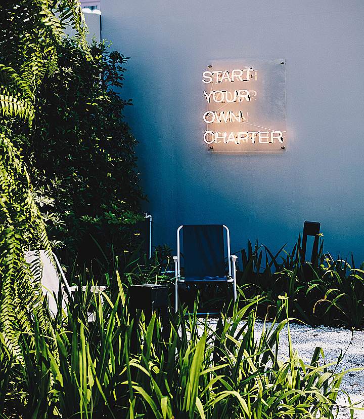 start your own chapter neon signage