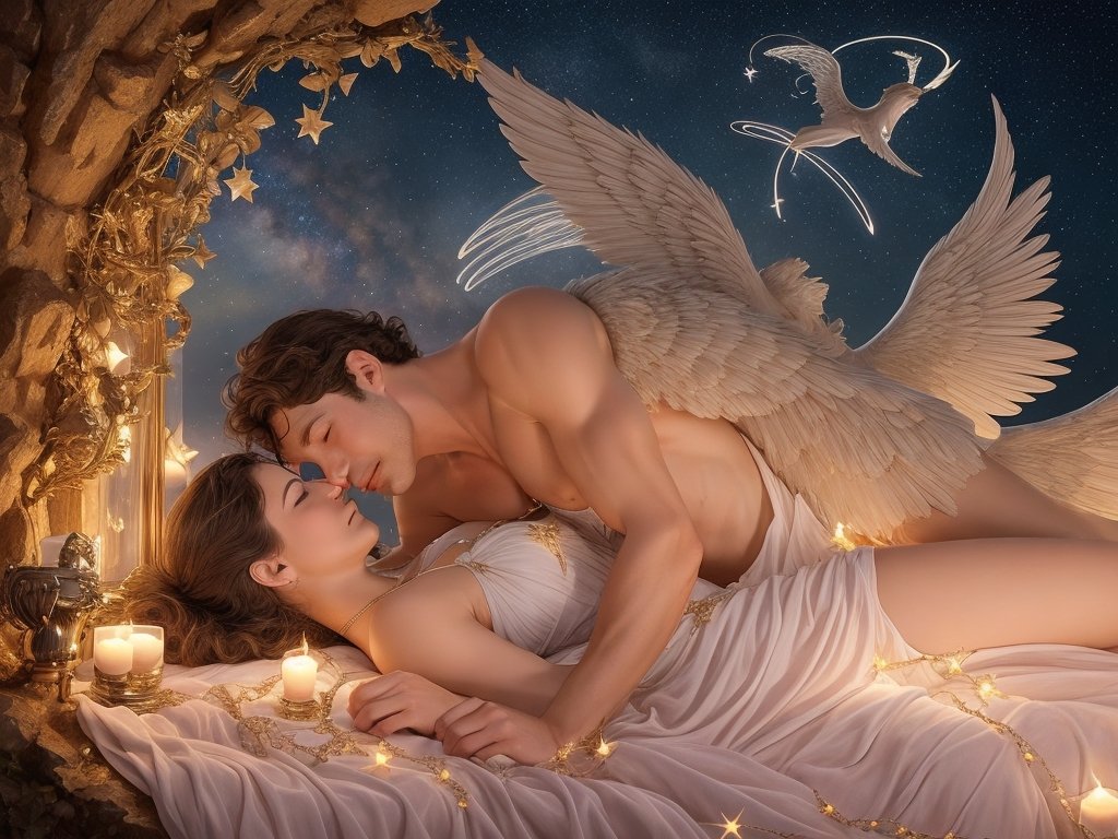 Absolute Reality v16 Cupid and Psyche intimately embraced unde 2