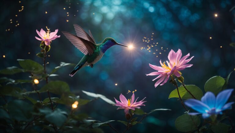 The Dance of the Hummingbird and the Flower
