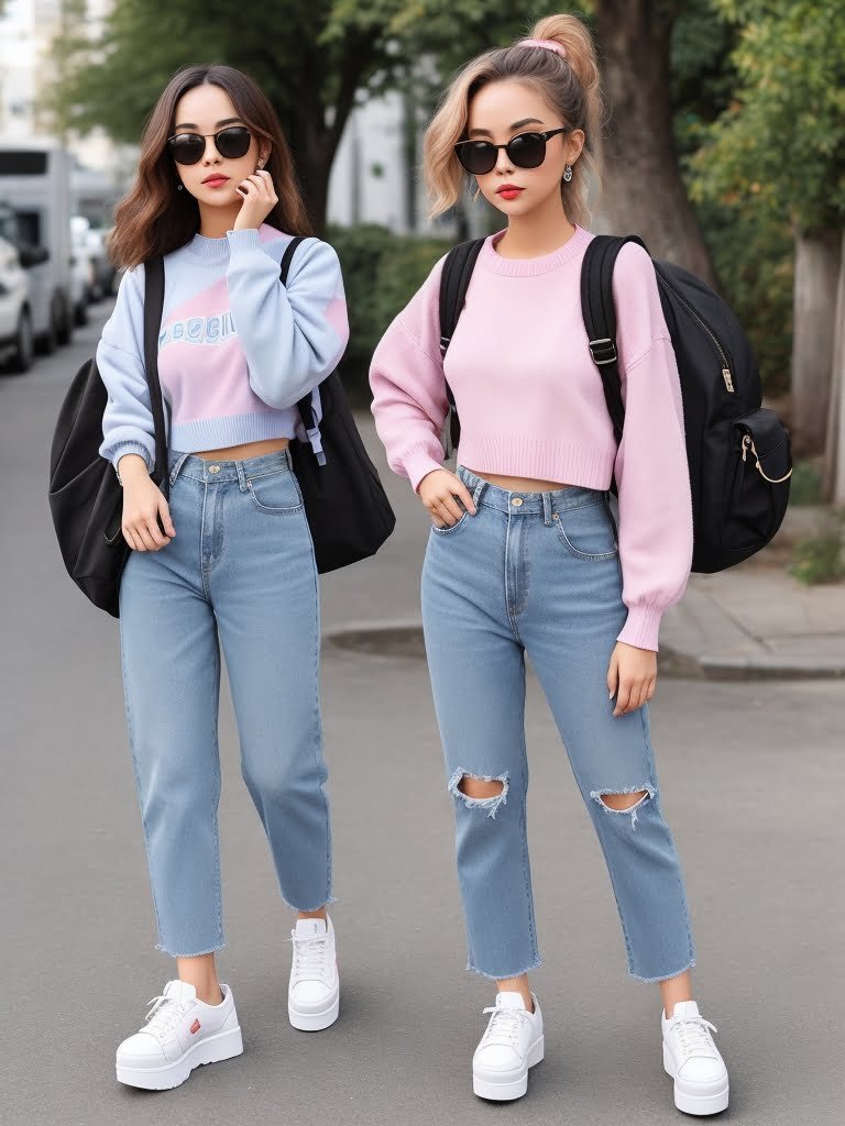 back to school outfits-Vintage Throwback