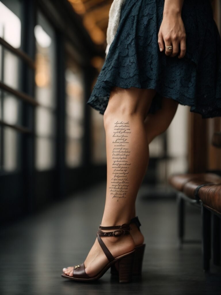 leg tattoos women-6