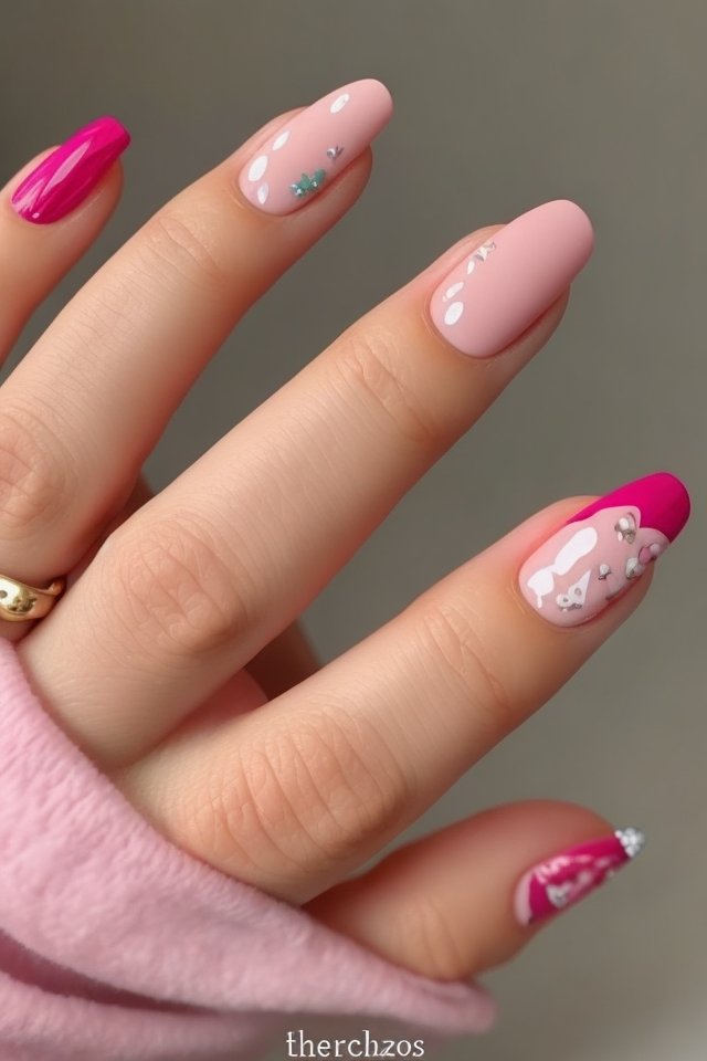 Pink Love Nail Designs