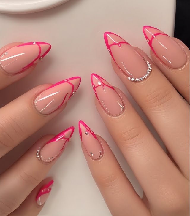 Pink Love Nail Designs