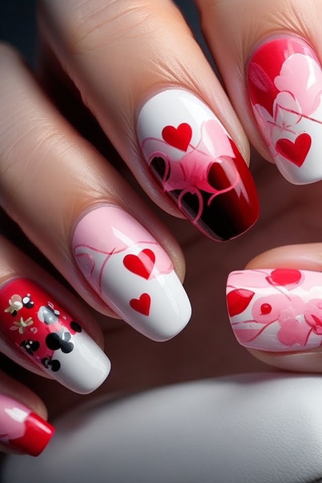 Simple Love Nail Designs