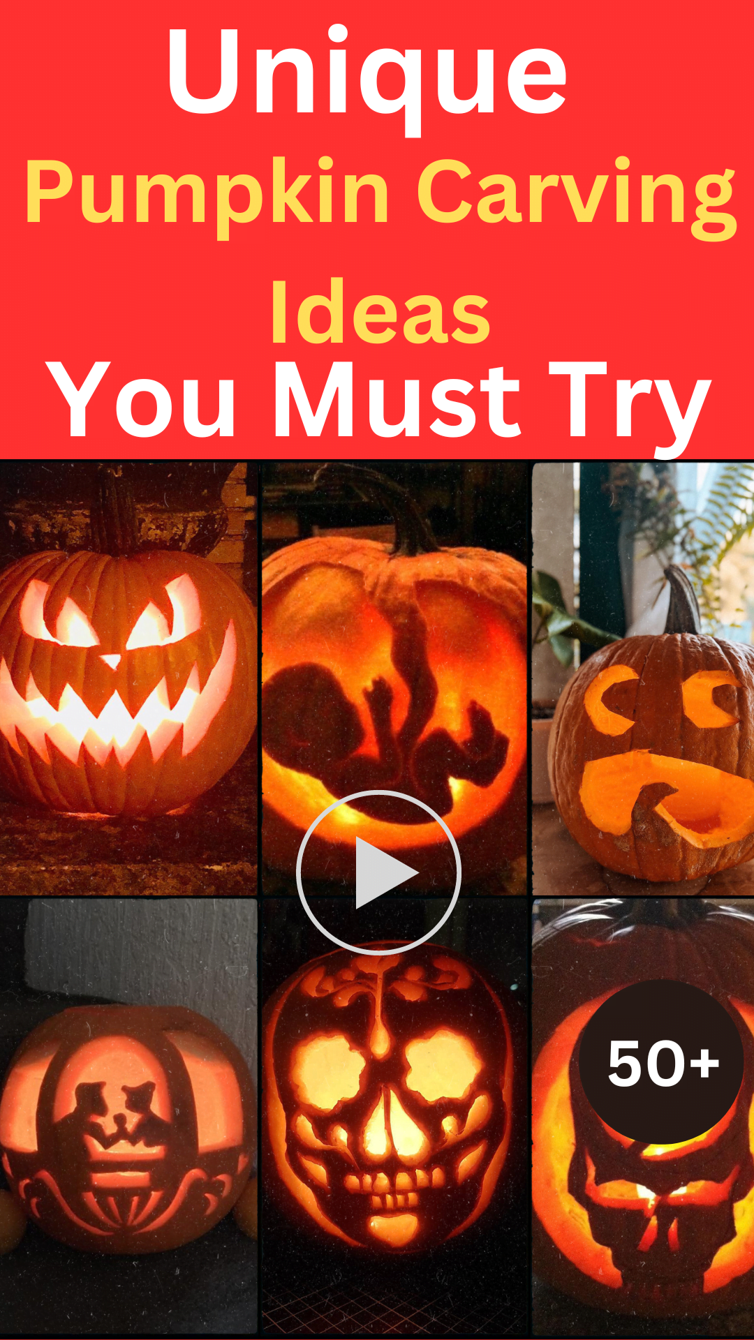 Discover Unique Pumpkin Carving Ideas: Creative & Simple Designs for a ...