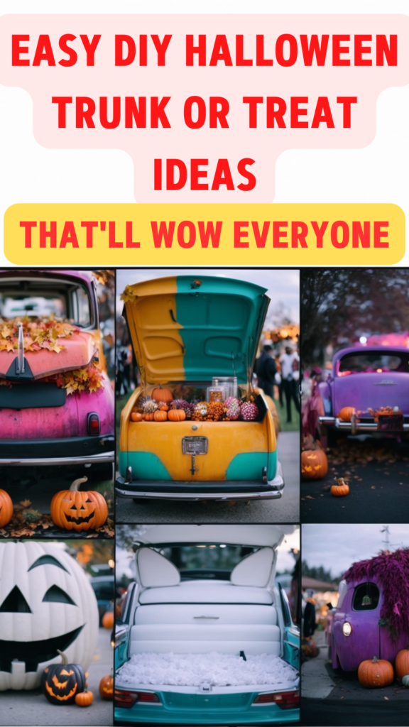 Easy DIY Halloween Trunk or Treat Ideas for Cars That'll Wow Everyone