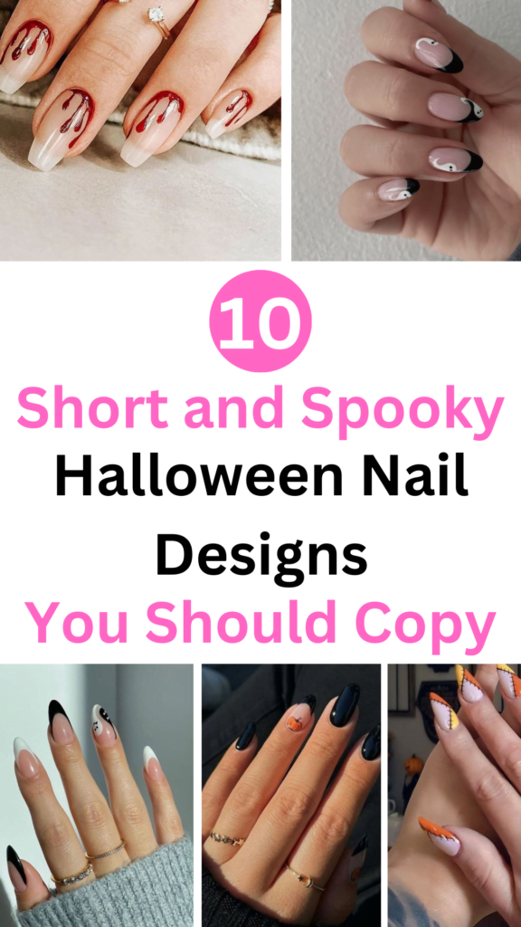 Short and Spooky Halloween Nail Designs