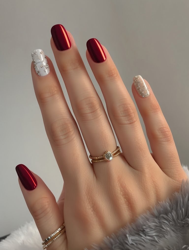 Acrylic Christmas Nail Designs for a Festive Season 5