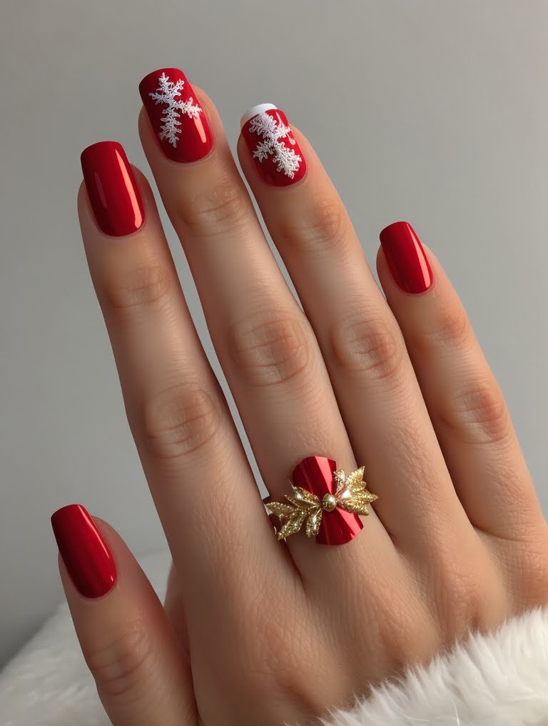 Acrylic Christmas Nail Designs for a Festive Season 9