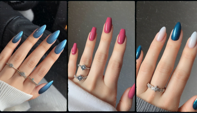 Simple Elegance: Winter Nails Art That Shines