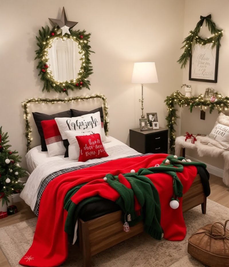 Transform Your Bedroom into a Winter Wonderland with These Christmas Decor Ideas