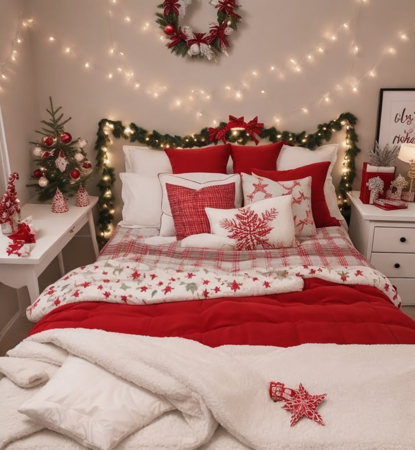 Transform Your Bedroom into a Winter Wonderland with These Christmas Decor Ideas