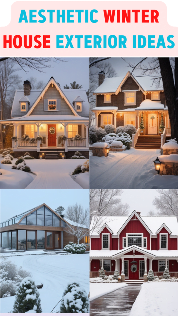 Aesthetic Winter House Exterior Ideas 1