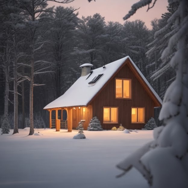 Aesthetic Winter House Exterior Ideas 9