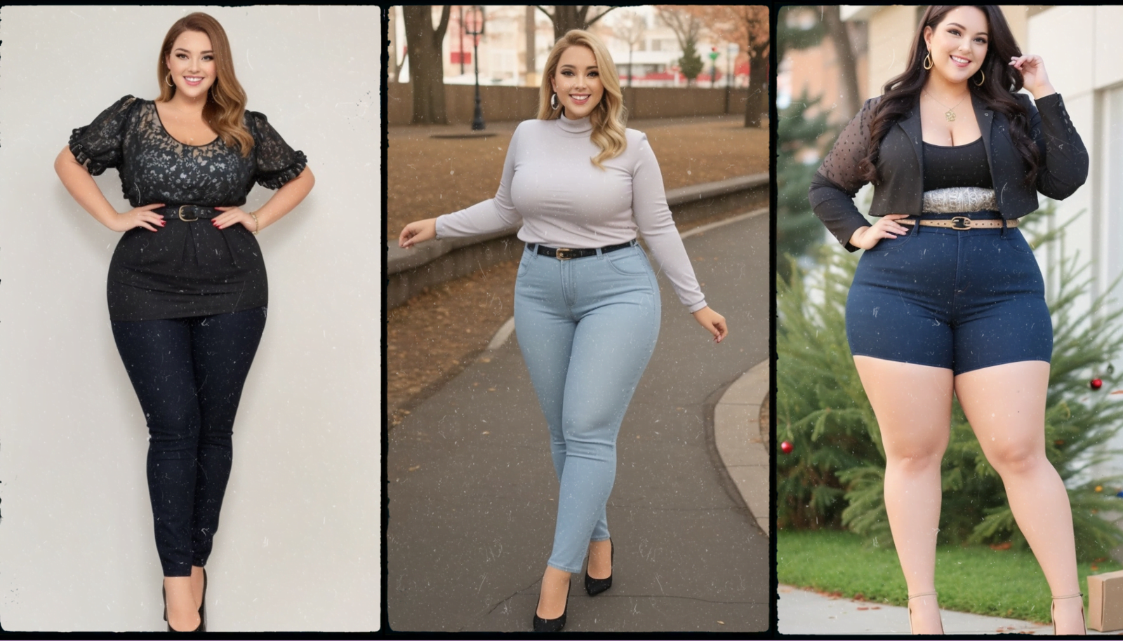 Casual Plus Size Outfits for Christmas Joy