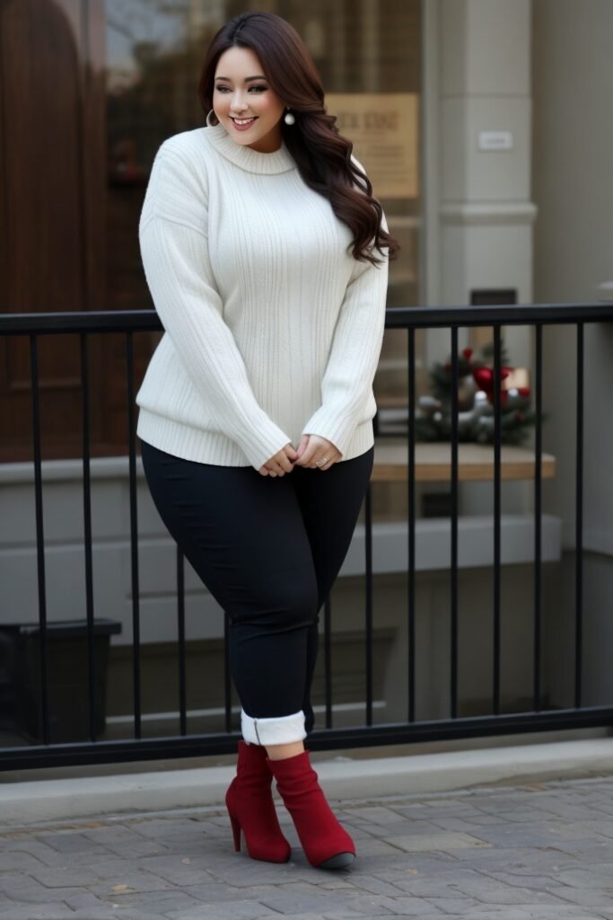 Chic Plus Size Christmas Outfits 1