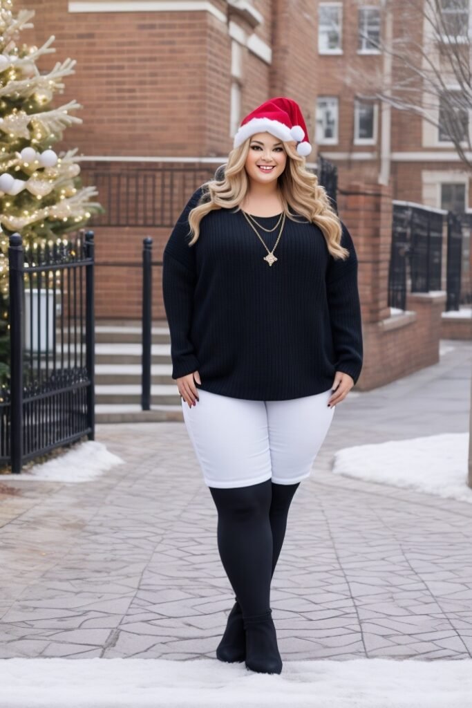 Chic Plus Size Christmas Outfits 10