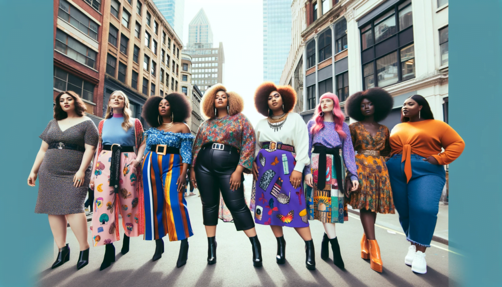 DALL·E 2023 12 15 20.05.18 Generate a wide eye catching and viral image for the featured article. The image should depict a group of diverse plus size women in a variety of st