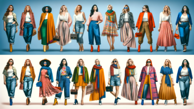 DALL·E 2023 12 15 20.17.09 Generate a wide captivating image for the featured article. The image should depict a series of before and after scenes with diverse plus size women