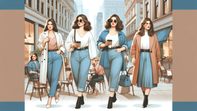 DALL·E 2023 12 15 23.05.02 Generate a wide engaging and viral worthy image for an article on practical everyday style tips for plus size individuals. The image should display