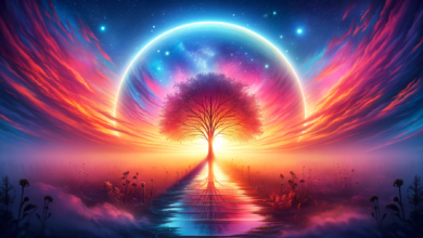 DALL·E 2023 12 29 12.17.26 An eye catching and viral wide image that embodies the theme of needing a hard reset in life. The image features a vibrant dawn sky symbolizing new b