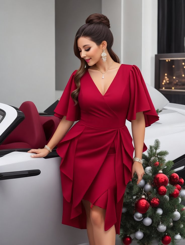 christmas dress women classy formal 2