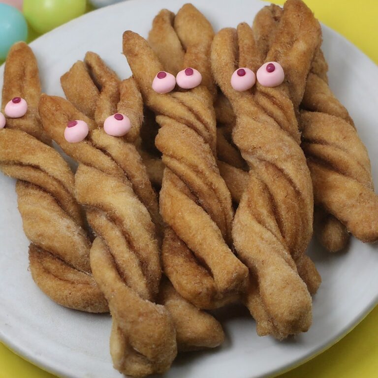 Hop into Spring with Adorable Cinnamon Sugar Easter Bunny Twists!