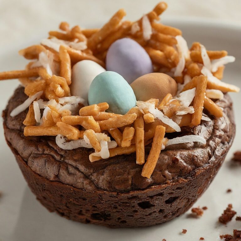Bird’s Nest Brownie Bites: The Easiest and Most Adorable Easter Dessert