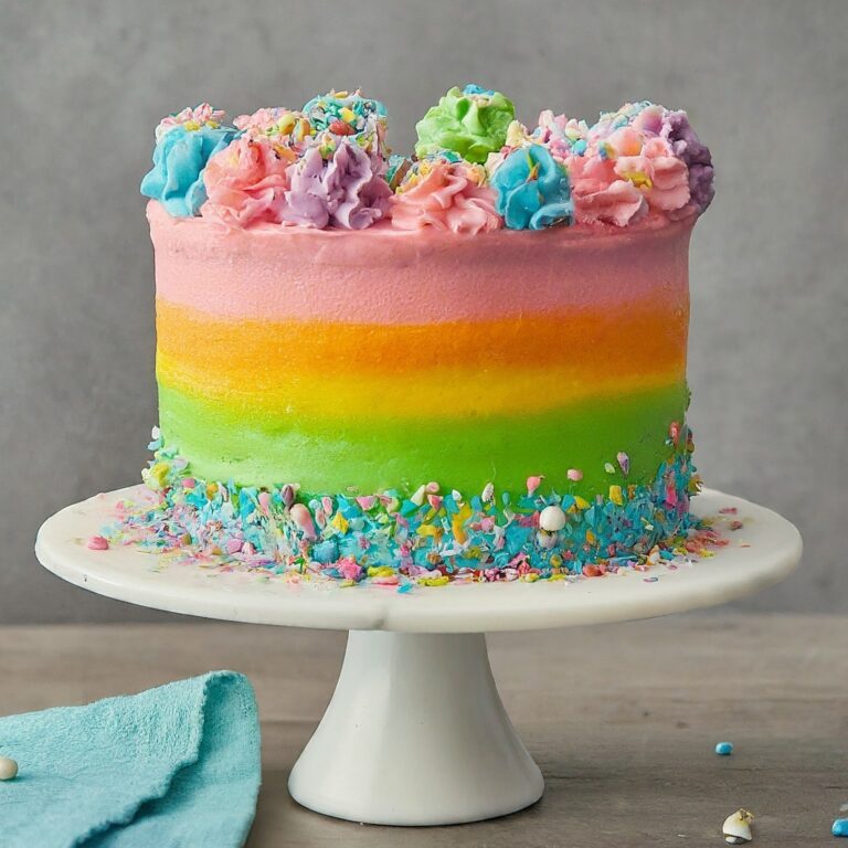  Easy Rainbow Layer Cake: The Perfect Easter Dessert!