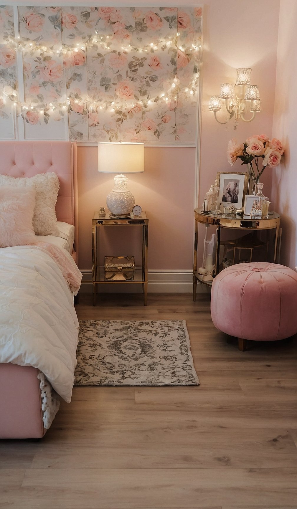 Floral Fantasy Pink Bedroom Nook