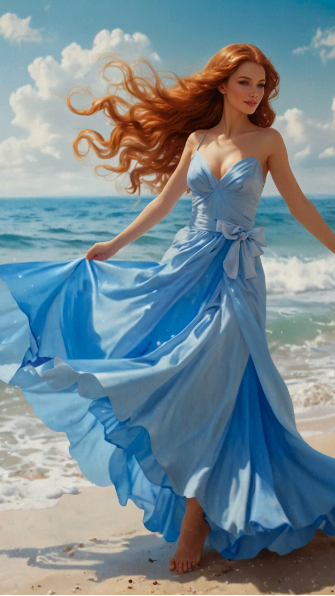 Seaside Elegance - Graceful Beauty on the Shore