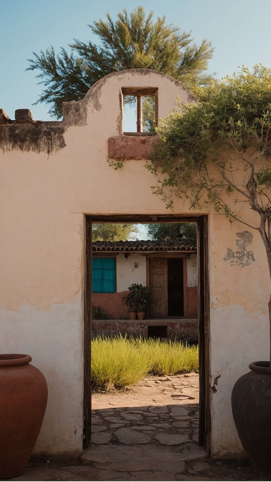 Sunlit Siesta: A Mexican Home's Quiet Corner