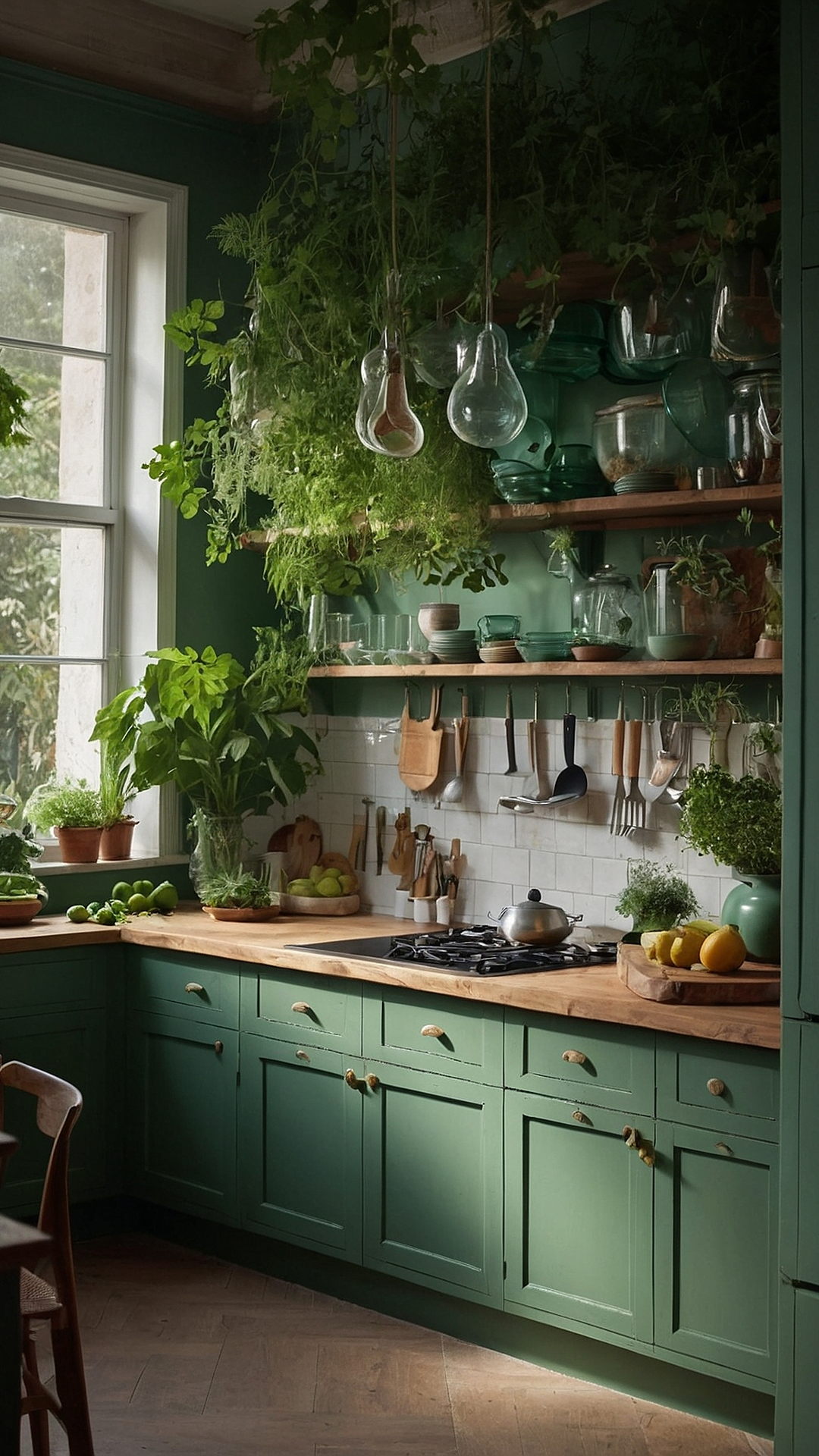 Chill Out in Green: Calming Kitchen Concepts