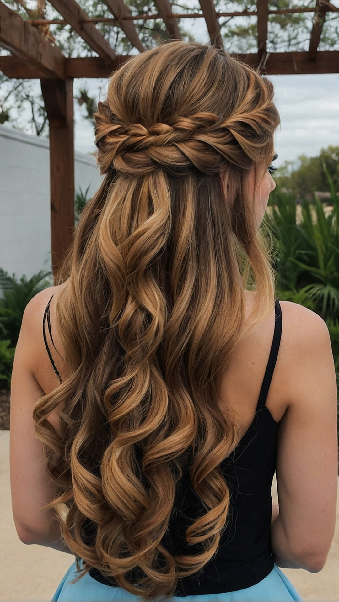 Boho Twists and Curls: Unique Prom Hairstyle