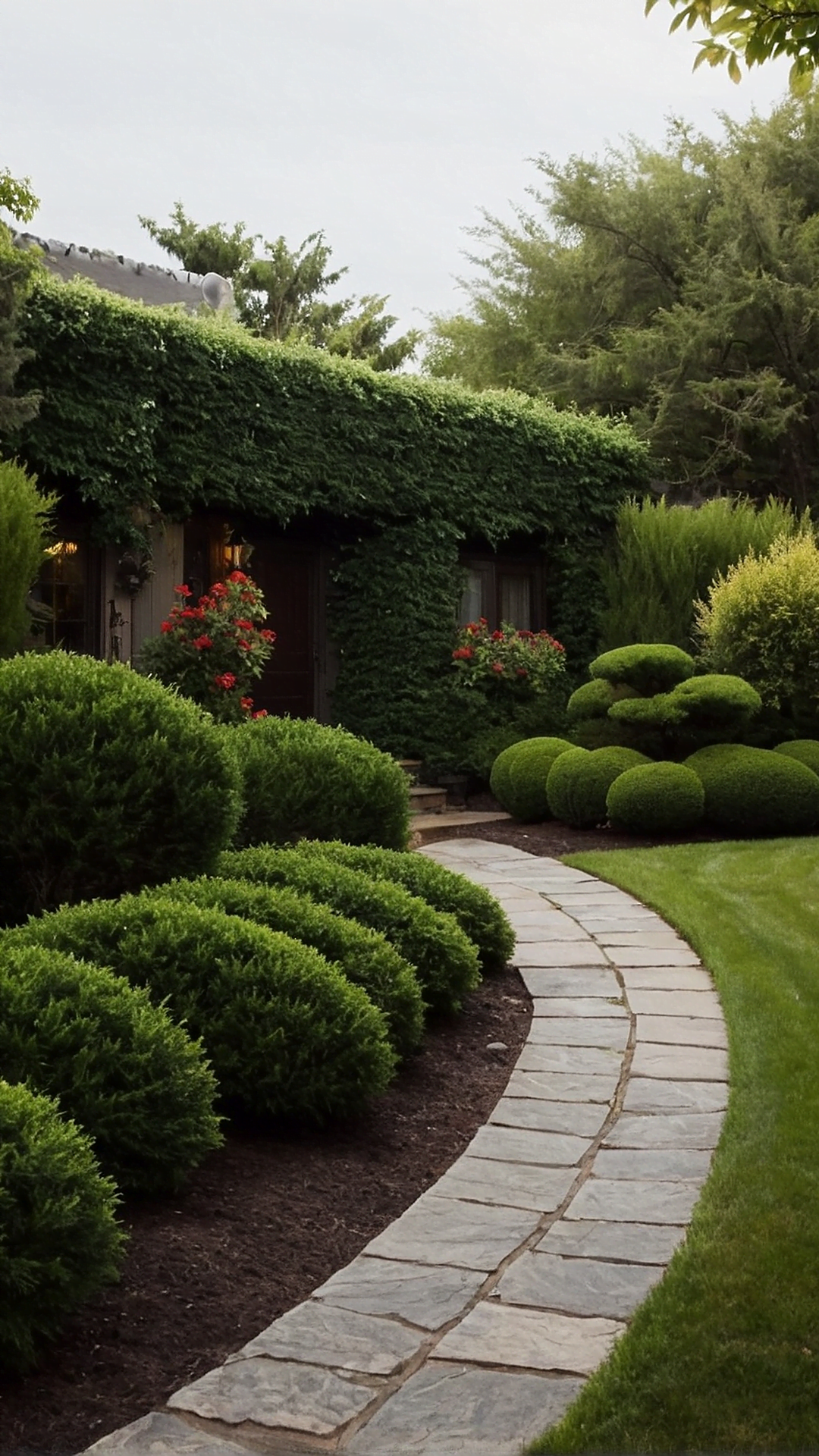 Bridging Beauty: Connecting House and Landscape with Bushes