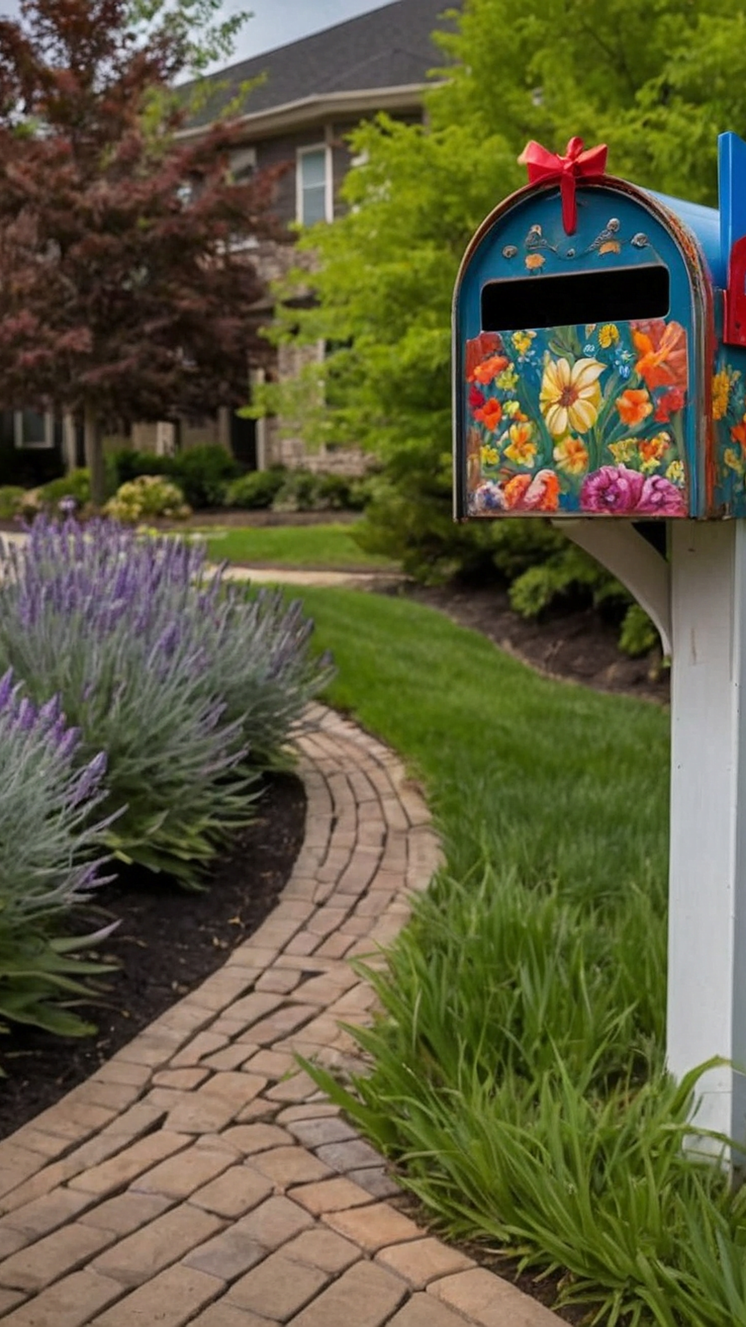 Colorful Mailbox Flower Displays