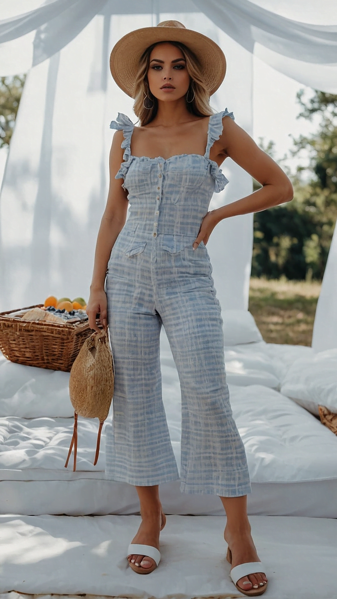 Classy Denim Outfit Ideas for a Picnic