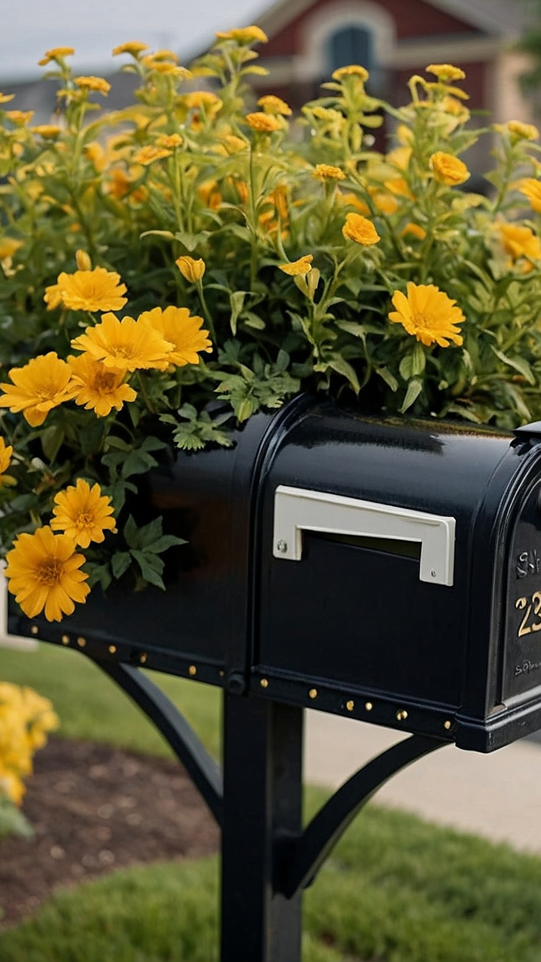 Mailbox Flower Bed Showcase