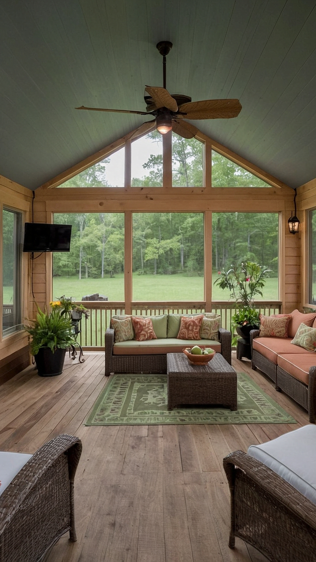 Tranquil Haven: Screened Porch Plans Gallery