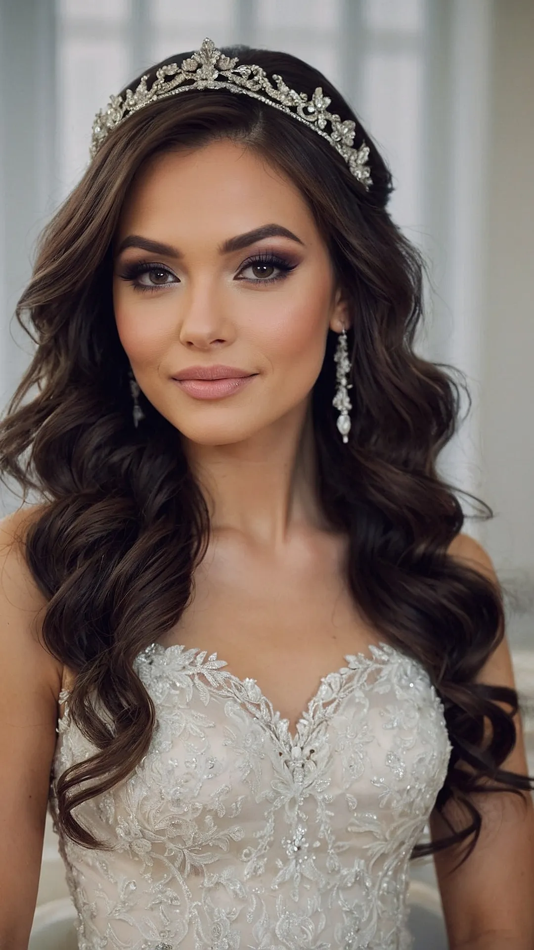 Blissful Bridal Half Up Half Down Hairstyle Inspirations