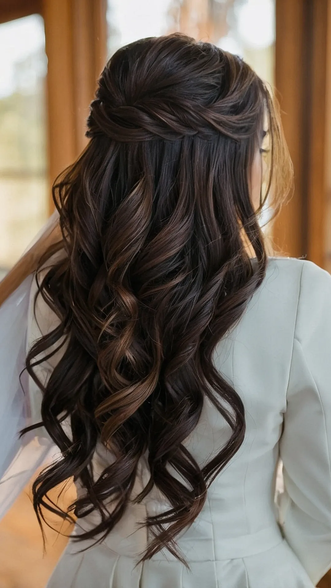 Enchanting Half Up Half Down Bridal Hairstyle Suggestions