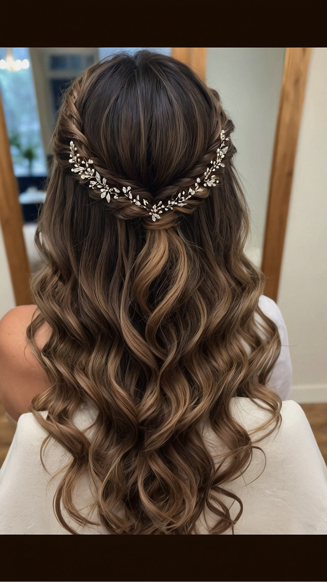 Whimsical Floral Accents for Prom Hair