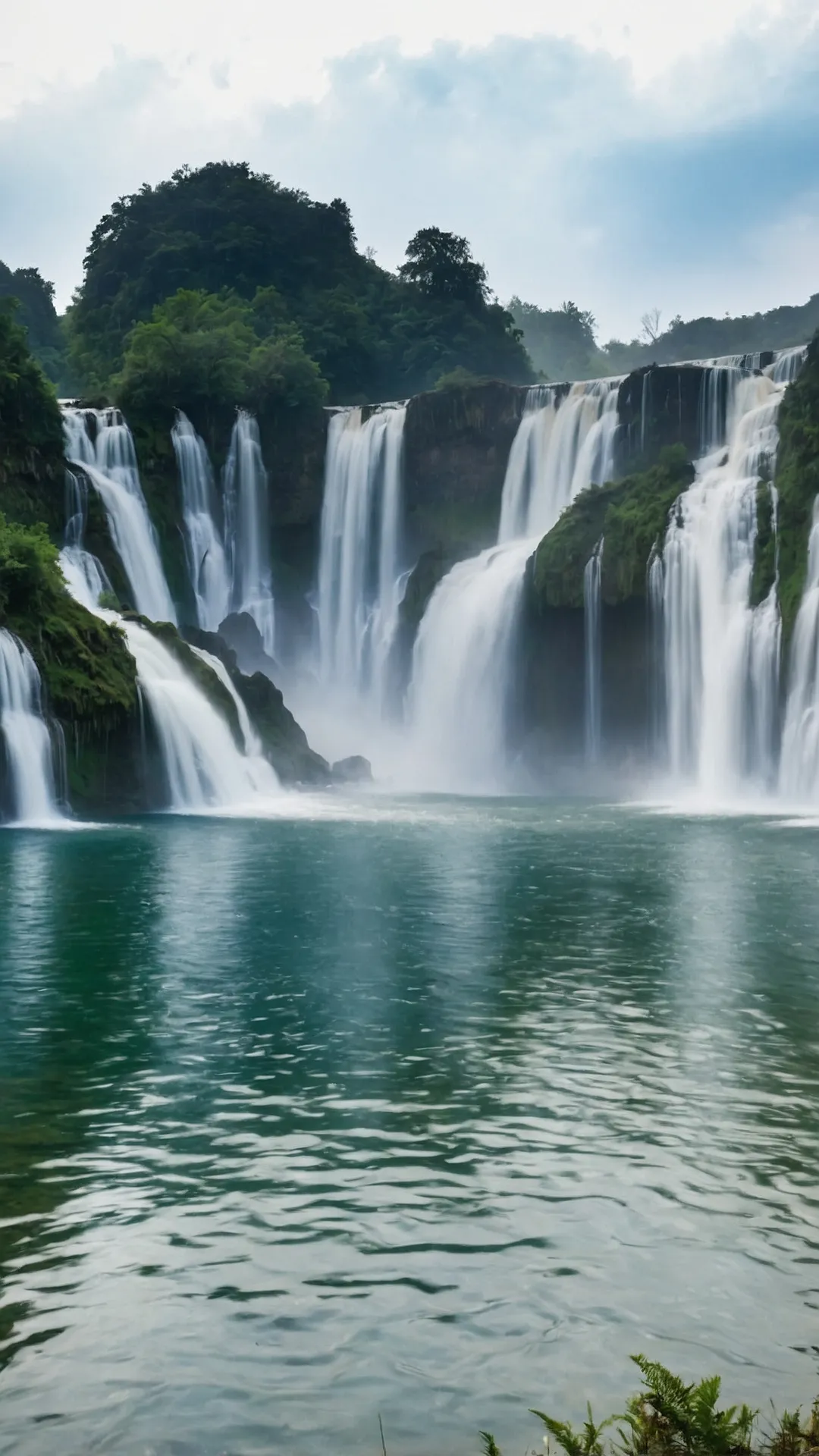 Cascade Bliss: Beautiful Waterfalls Wallpaper Collection