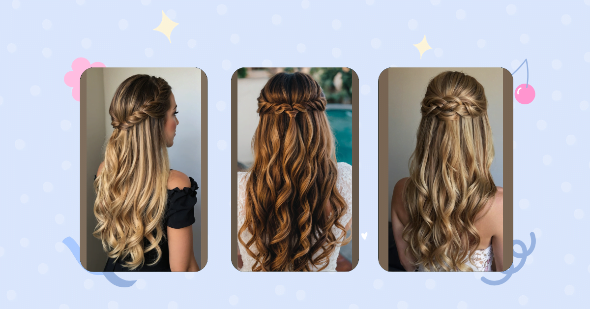 Stunning Prom Half Up Half Down Hairstyles for Medium Hair