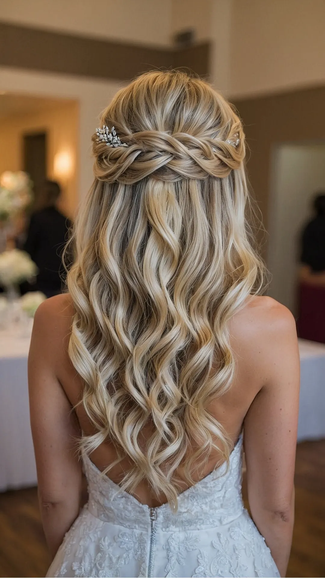 Chic Half Up Half Down Bridal Hair Ideas