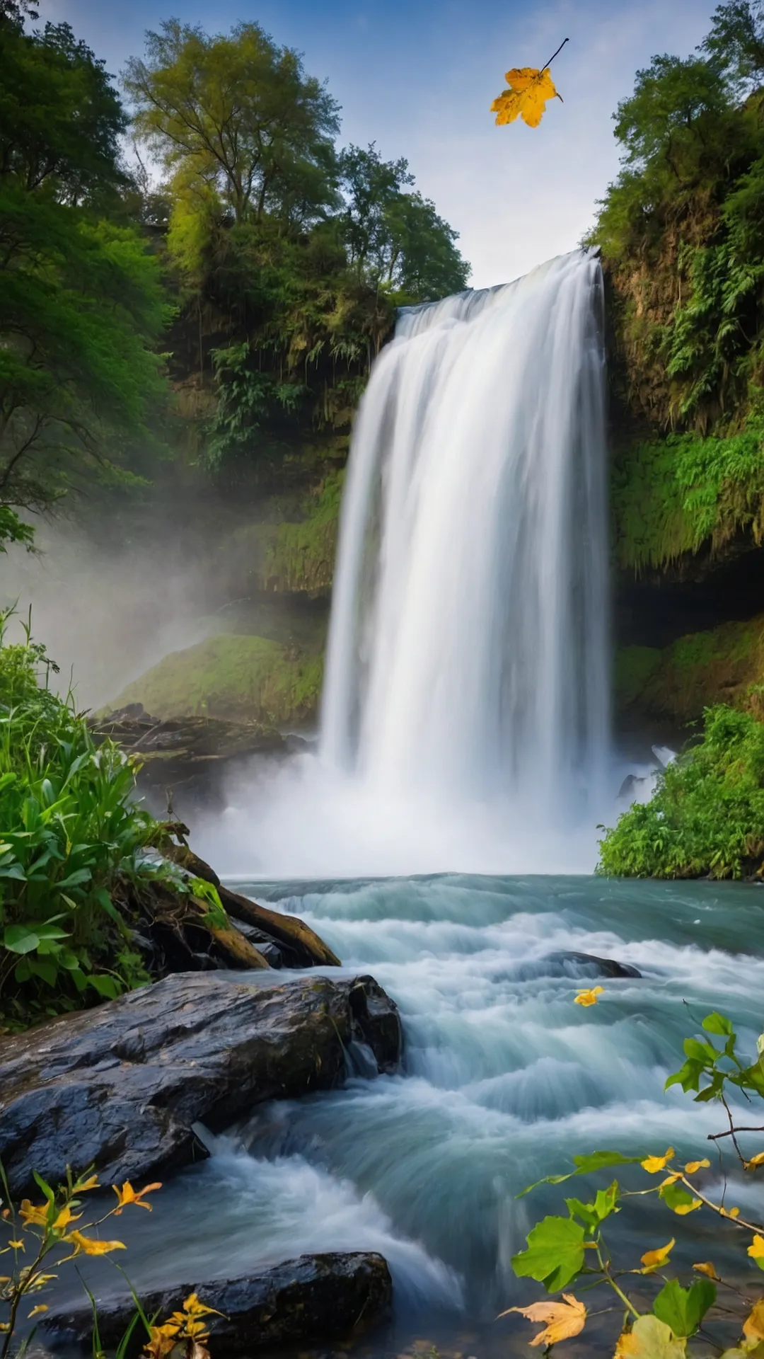 Watery Wonder: Unique Waterfalls Wallpaper Inspirations