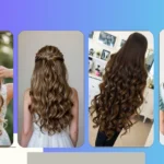 Glamorous Half-Up Half-Down Prom Hairstyles for Long Brunette Hair