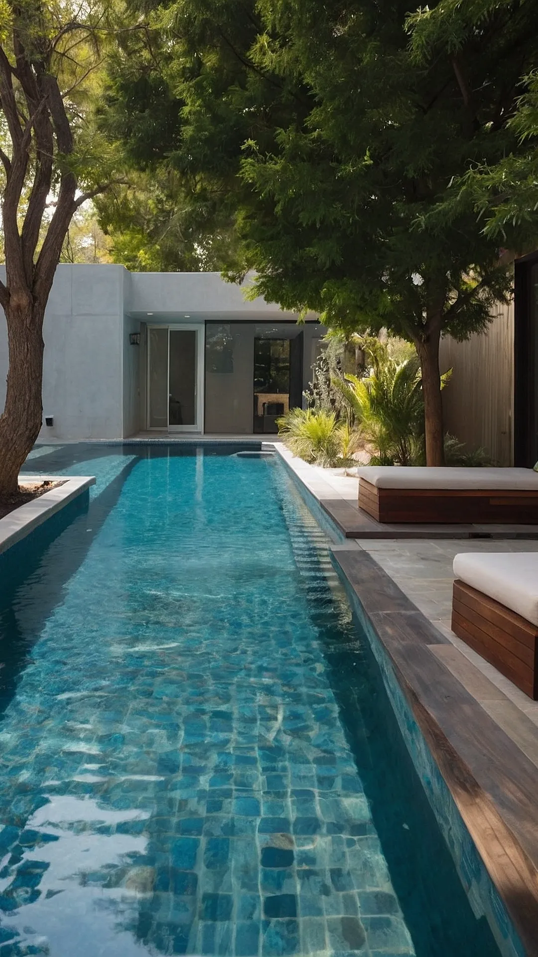 Sleek Small Oasis: Modern Inground Pool Designs