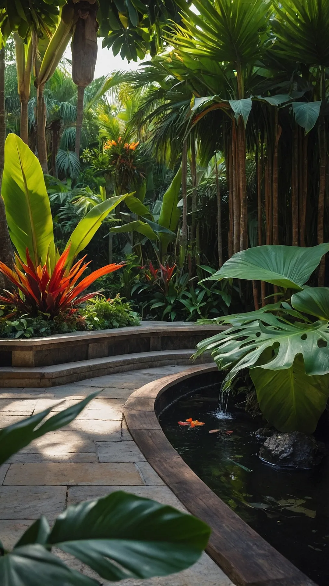 Tiki Oasis: Front Garden Exotic Vibes