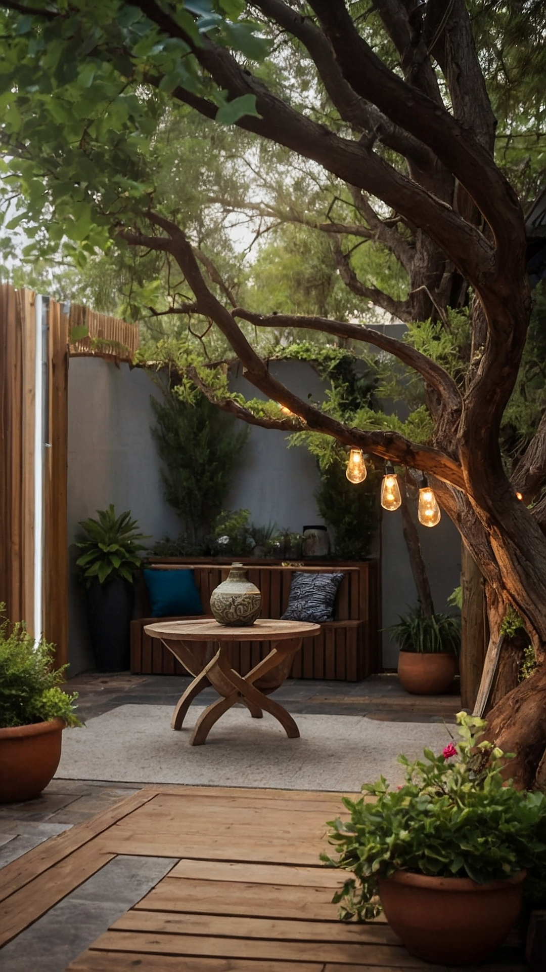 Contemporary Outdoor Oasis: Decor Delights